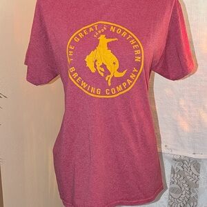 Gildan Red and Yellow Short Sleeve Tee